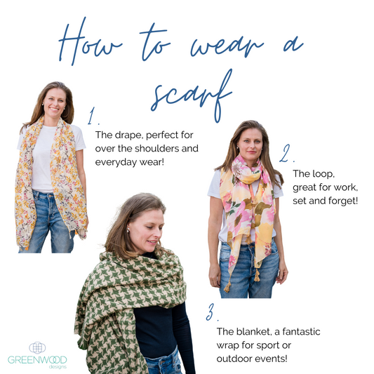 3 ways to style a scarf
