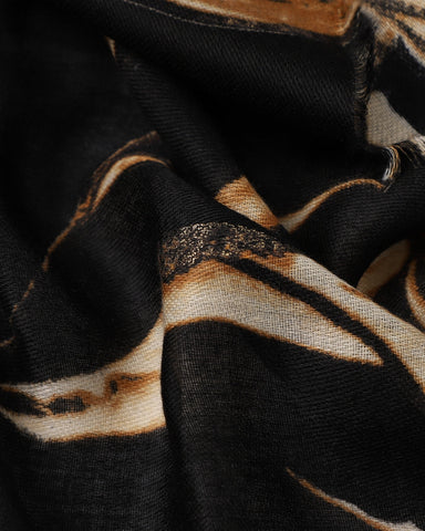 Tessa Tulip in Black Lightweight Scarf Tessa Tulip in Black Lightweight Scarf