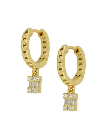 Tianna Crystal Delicate Hoop Earrings Tianna Crystal Delicate Hoop Earrings