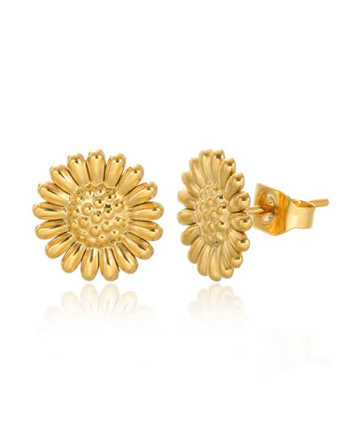 Goldie Sunflower Delicate Stud Earrings Goldie Sunflower Delicate Stud Earrings