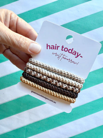Hair Elastics Pack - Toffee Hair Elastics Pack - Toffee