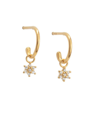 Luna Star Delicate Dangle Earrings Luna Star Delicate Dangle Earrings
