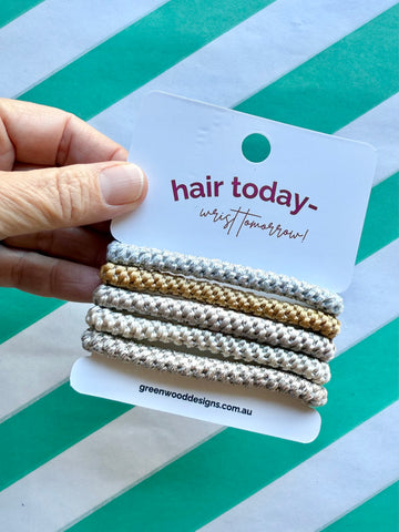 Hair Elastics Pack - Caramel Hair Elastics Pack - Caramel