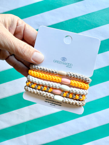 Hair Elastics Pack - Sherbet Hair Elastics Pack - Sherbet