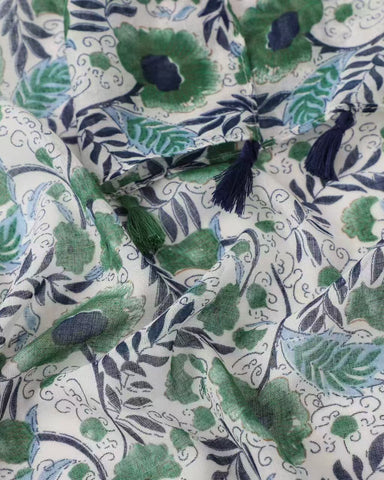 floral scarf, lightweight scarf, summer scarf, scarf with tassels, muted scarf, cottage core scarf floral scarf, lightweight scarf, summer scarf, scarf with tassels, muted scarf, cottage core scarf