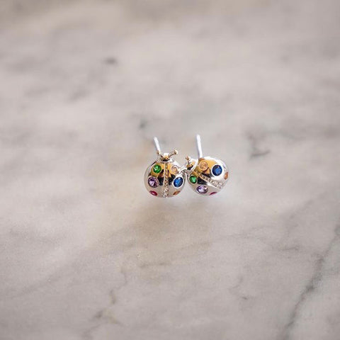 Ladybug Silver Ladybug Stud Earrings Ladybug Silver Ladybug Stud Earrings