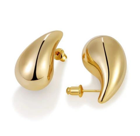 Bianca Tear Drop Studs in Gold Extra Small Bianca Tear Drop Studs in Gold Extra Small