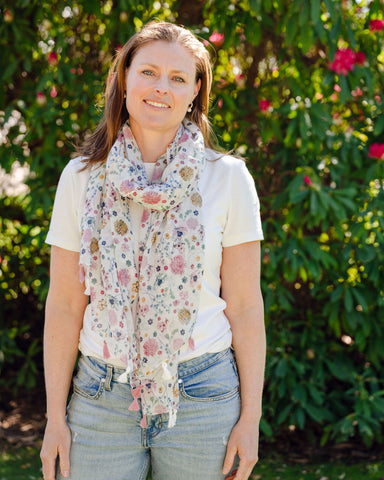 floral scarf, lightweight scarf, summer scar, cottage core scarf, delicate scarf, pretty scarf floral scarf, lightweight scarf, summer scar, cottage core scarf, delicate scarf, pretty scarf