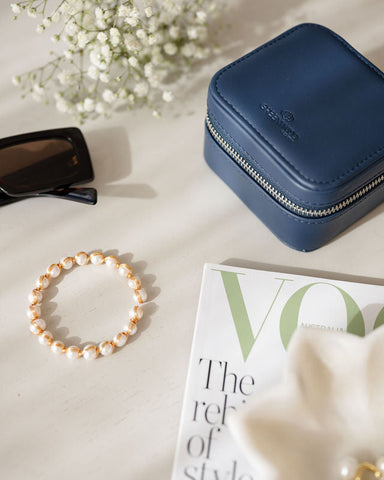 Isla Freshwater Pearl & Gold Cuff Bangle Isla Freshwater Pearl & Gold Cuff Bangle