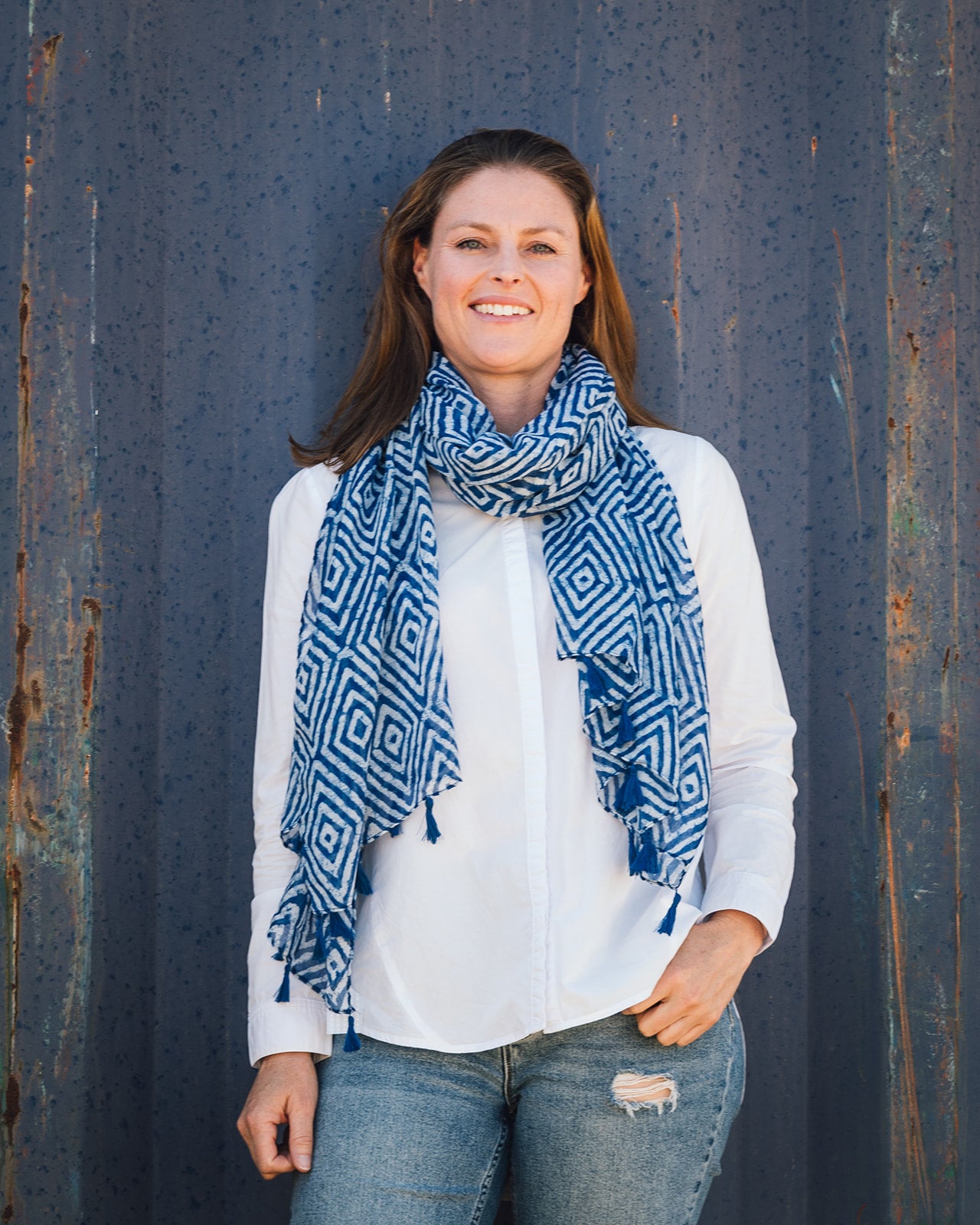 lightweight scarf, scarf with tassels, blue scarf, summer scarf, geometric scarf lightweight scarf, scarf with tassels, blue scarf, summer scarf, geometric scarf