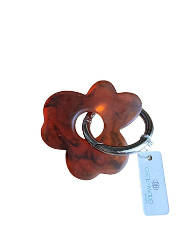 Flower Keyring, Pretty Keyring, Feminine Keyring, Chunky Keyring, Resin Keyring, Tortoiseshell Keyring Flower Keyring, Pretty Keyring, Feminine Keyring, Chunky Keyring, Resin Keyring, Tortoiseshell Keyring
