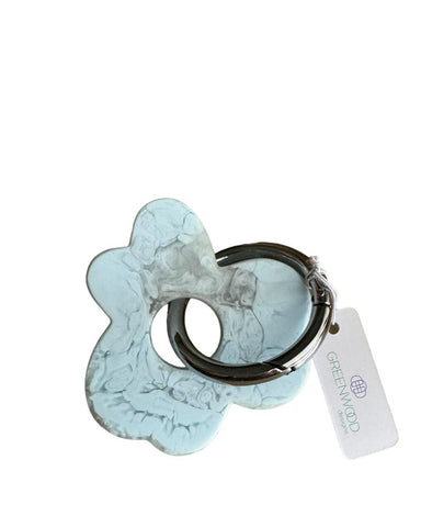 Flower Keyring, Pretty Keyring, Feminine Keyring, Chunky Keyring, Resin Keyring, Light Blue Keyring Flower Keyring, Pretty Keyring, Feminine Keyring, Chunky Keyring, Resin Keyring, Light Blue Keyring