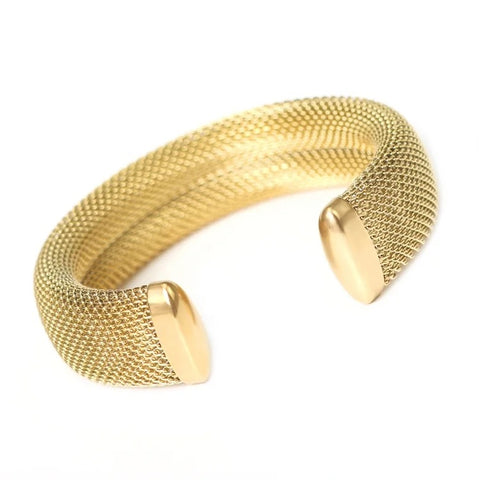 Elegance Mesh Cuff (Silver & Gold) Elegance Mesh Cuff (Silver & Gold)