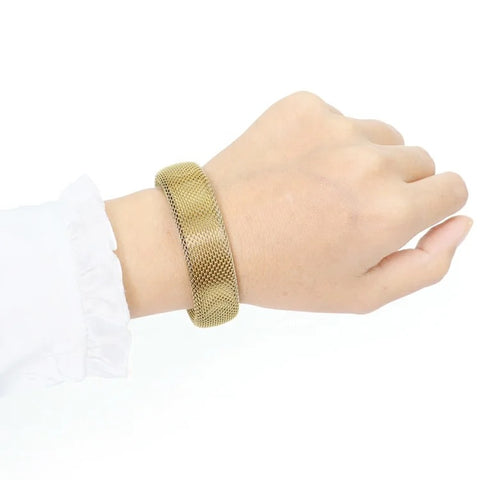 Elegance Mesh Cuff (Silver & Gold) Elegance Mesh Cuff (Silver & Gold)