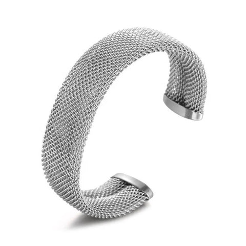 Elegance Mesh Cuff (Silver & Gold) Elegance Mesh Cuff (Silver & Gold)