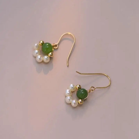 Annie Freshwater Pearl Earrings Gold Annie Freshwater Pearl Earrings Gold