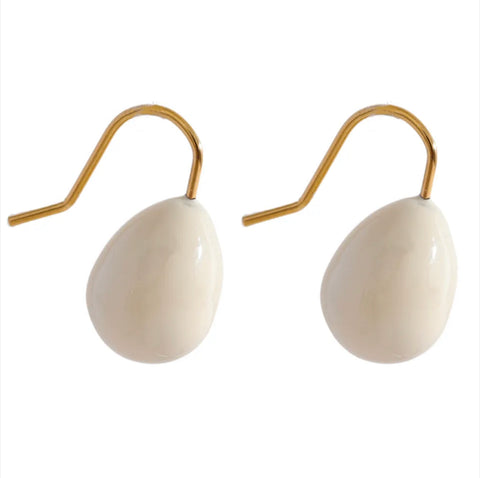 Alice White Enamel Drop Earrings Alice White Enamel Drop Earrings