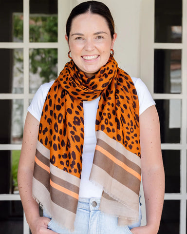 leopard print scarf, rust coloured scarf, autumn scarf, winter scarf, bold scarf, animal print scarf leopard print scarf, rust coloured scarf, autumn scarf, winter scarf, bold scarf, animal print scarf