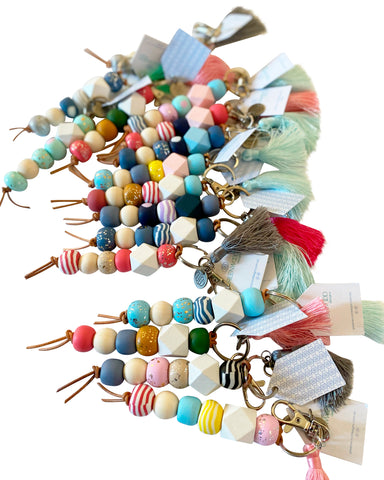 Handmade keyring, Pastel Keyring, Fun Keyring, Pretty Keyring, Keyring with tassel Handmade keyring, Pastel Keyring, Fun Keyring, Pretty Keyring, Keyring with tassel