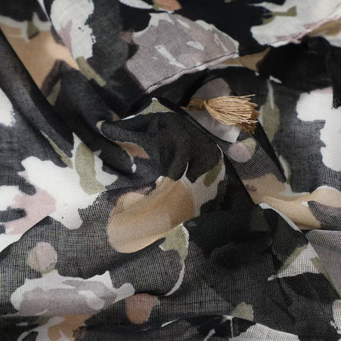 Sienna Lightweight Scarf in Black