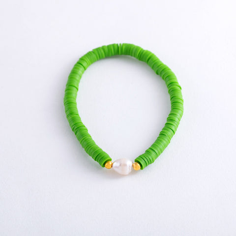 Pearl Pop Heishi Bead Bracelet
