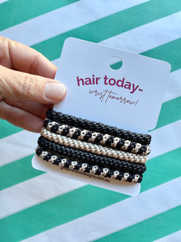 Hair Elastics Pack - Licorice