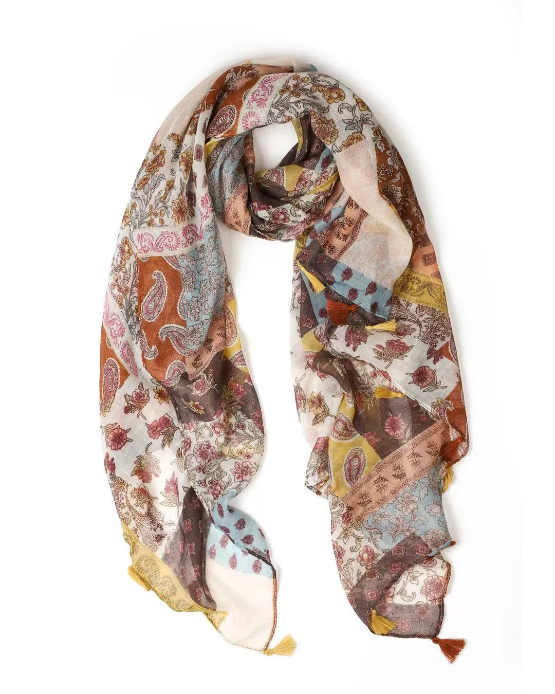 Tara Patchwork Lightweight Scarf
