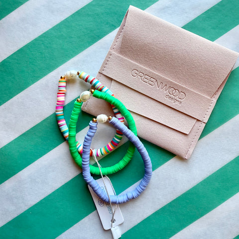 $25 Annie Heishi Freshwater Pearl Bracelet Bundle