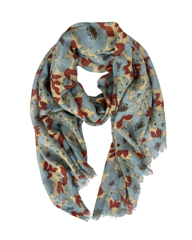Francie Floral Wool Scarf