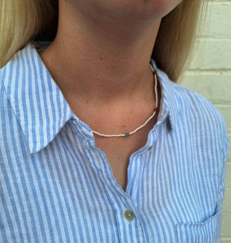 $20 Seed Bead Necklace Pack Pink/Cream