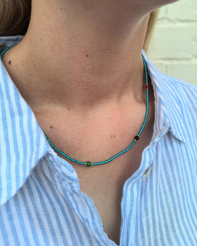 $20 Seed Bead Necklace Pack Mint/Teal