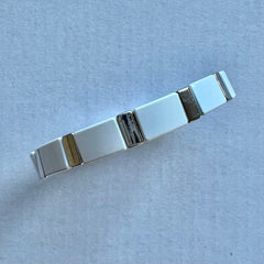 Silver Enamel Stacking Bracelet Collection