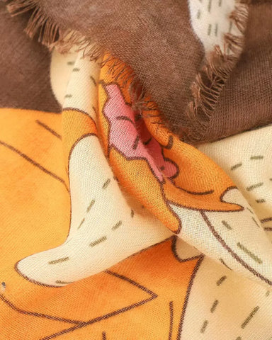 Bella Botanical in Brown Autumn/Winter Scarf