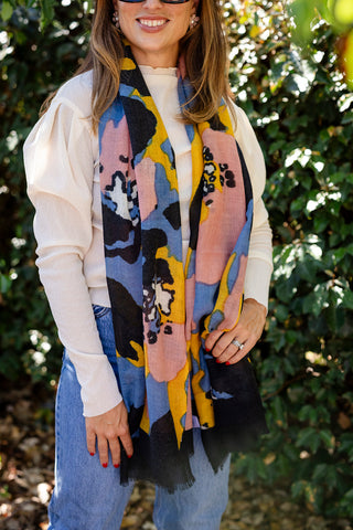 Belle Bloom Wool Scarf
