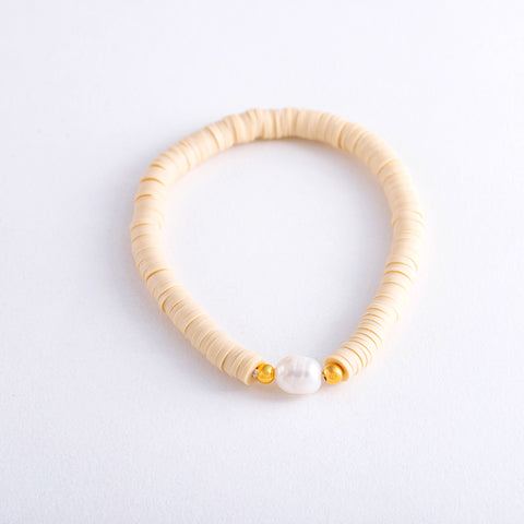 Pearl Pop Heishi Bead Bracelet
