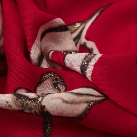 Tessa Tulip in Red Autumn/Winter Scarf