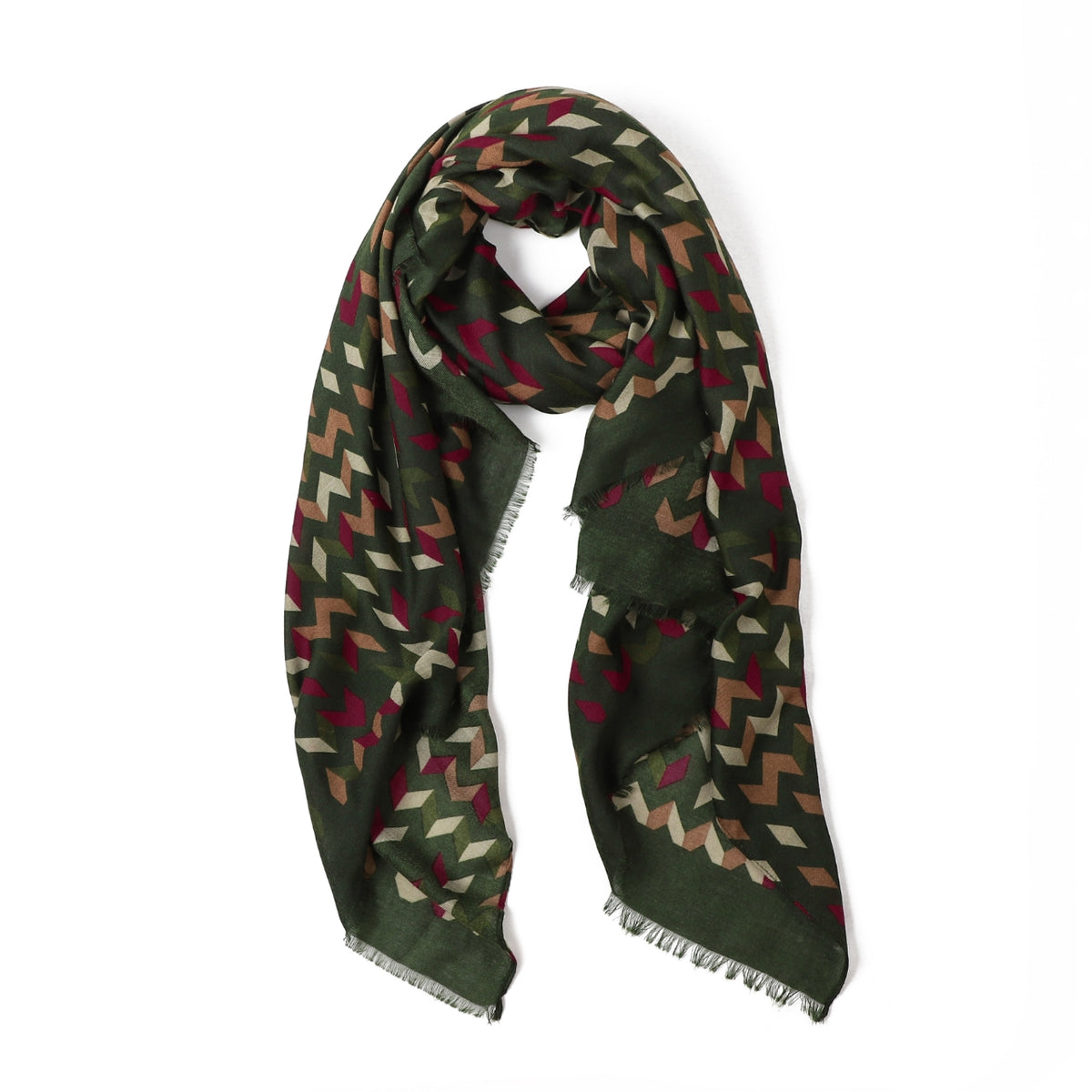 Amelia in Green Autumn/Winter Scarf