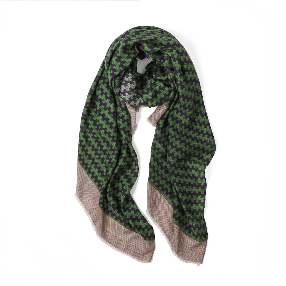 Norah Knit in Green Autumn/Winter Scarf