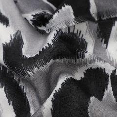 Uma Animal Print in Grey Autumn/Winter Scarf