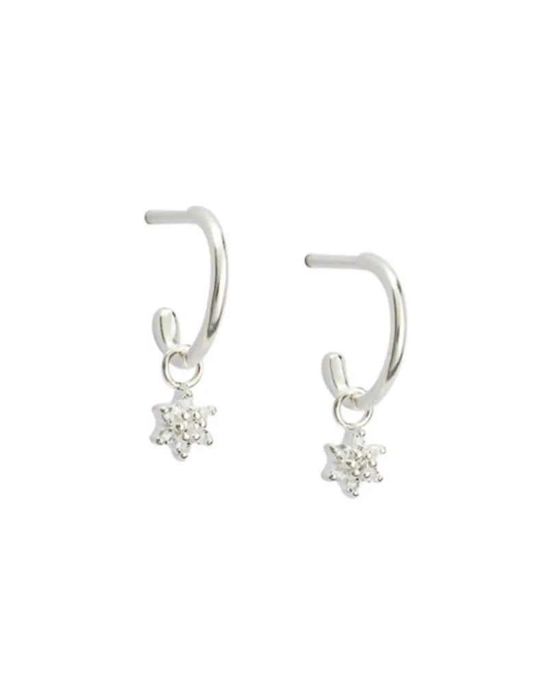 Luna Star Delicate Dangle Earrings