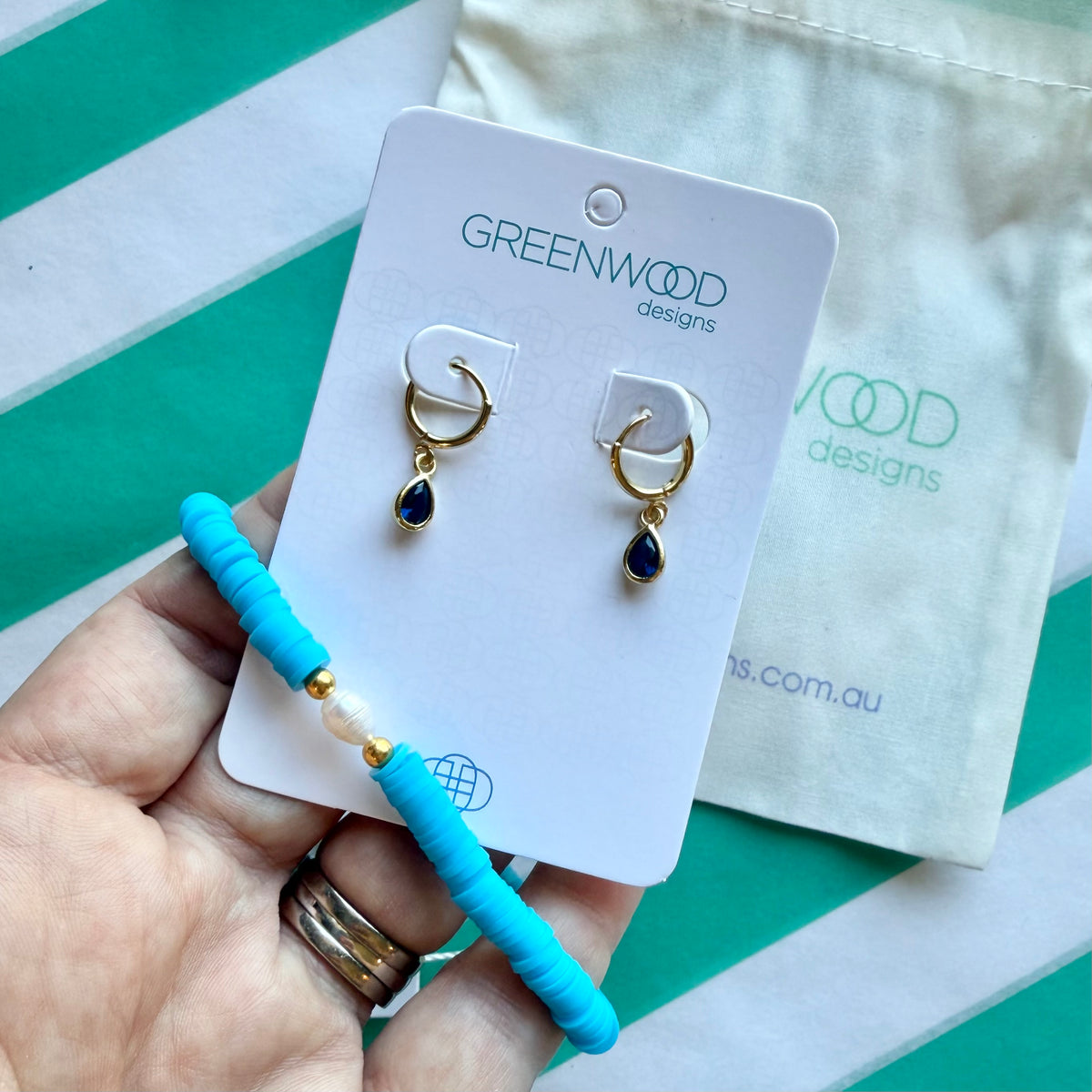 $25 Huggie Gem Bundle in Blue