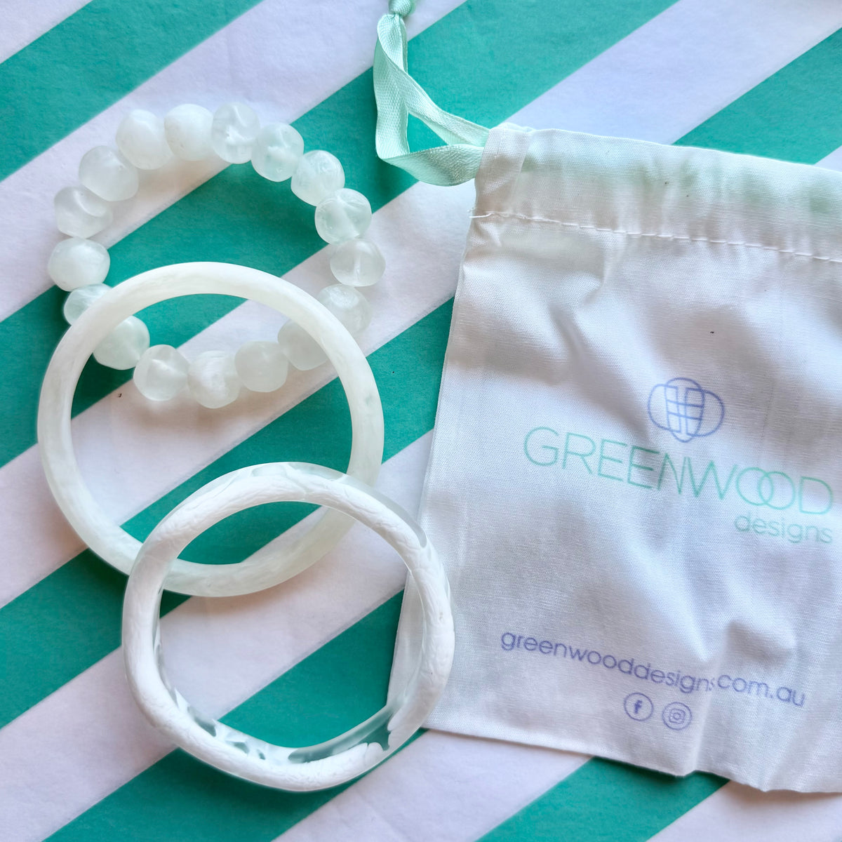 $25 White Bracelet/Bangle Bundle