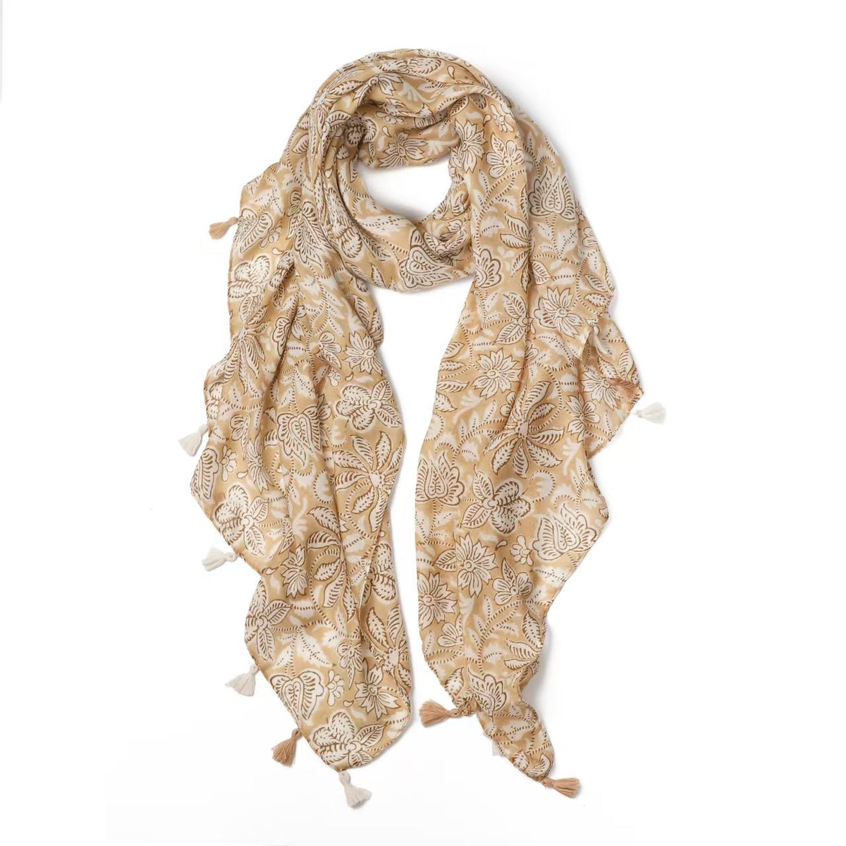 Katie Lightweight Scarf in Tan