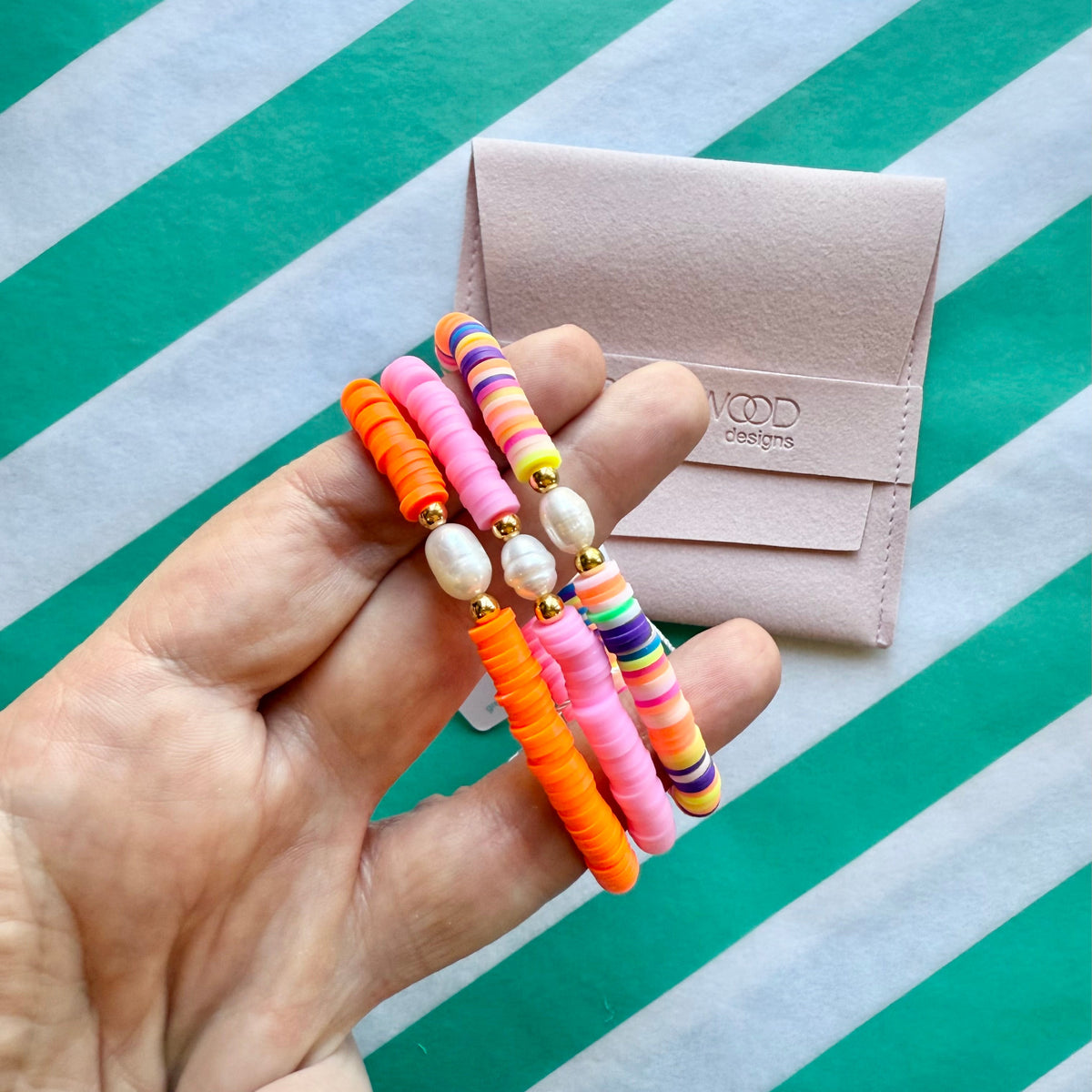 $25 Georgie Heishi Freshwater Pearl Bracelet Bundle