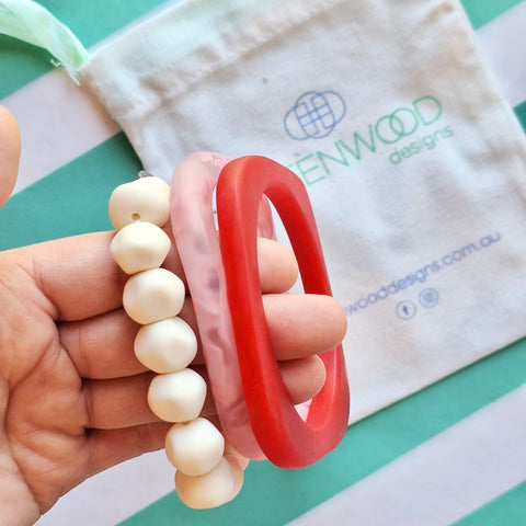 $25 Pink & Red Pop Bracelet Bundle