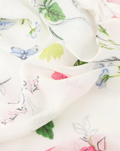 Fleur Floral Lightweight Scarf