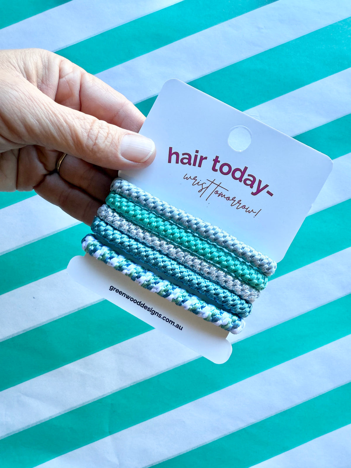 Hair Elastics Pack - Mintie