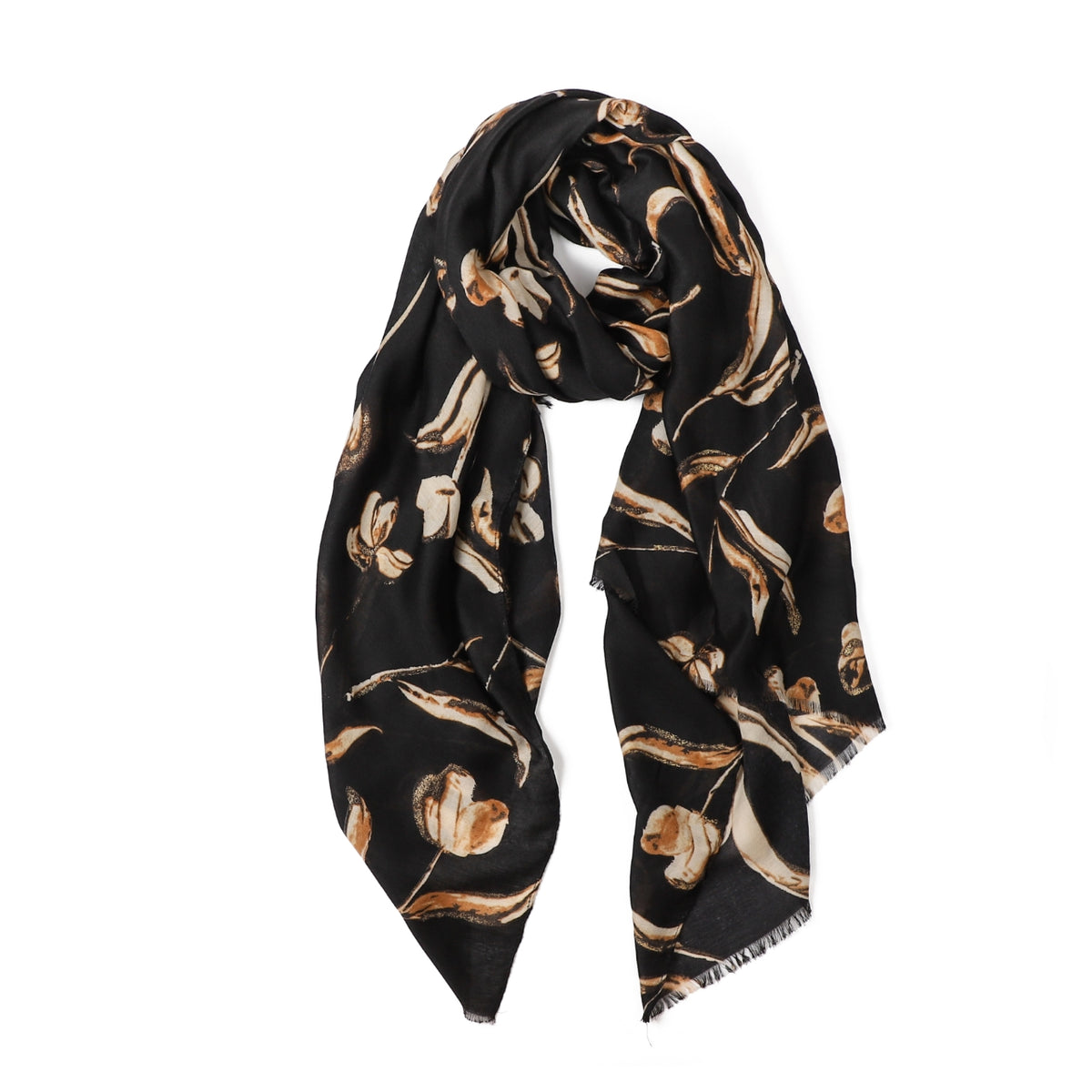 Tessa Tulip in Black Autumn/Winter Scarf