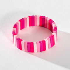 Colourful Enamel Stacking Bracelet Collection