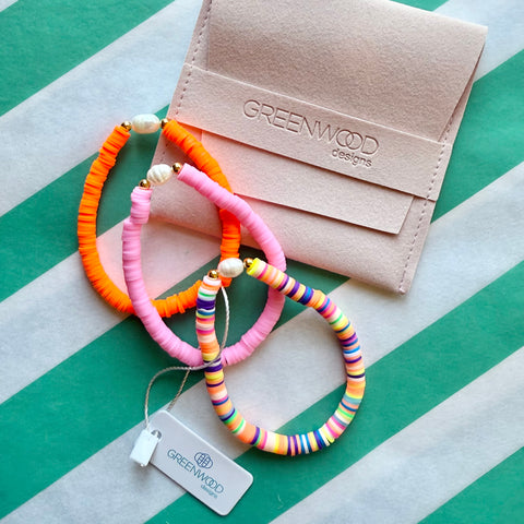 $25 Georgie Heishi Freshwater Pearl Bracelet Bundle